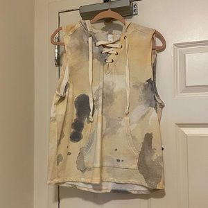 ALTERNATIVE Tie Dye Sleeveless Hoodie